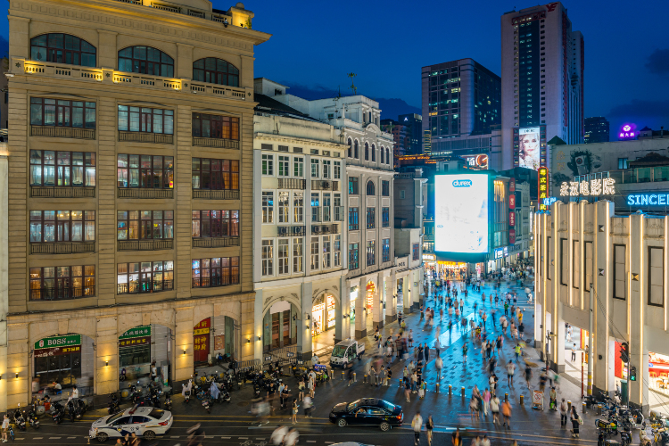 Beijing Road Pedestrian Street and Haizhu Square