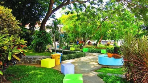 Bungkul Park attraction in East Java