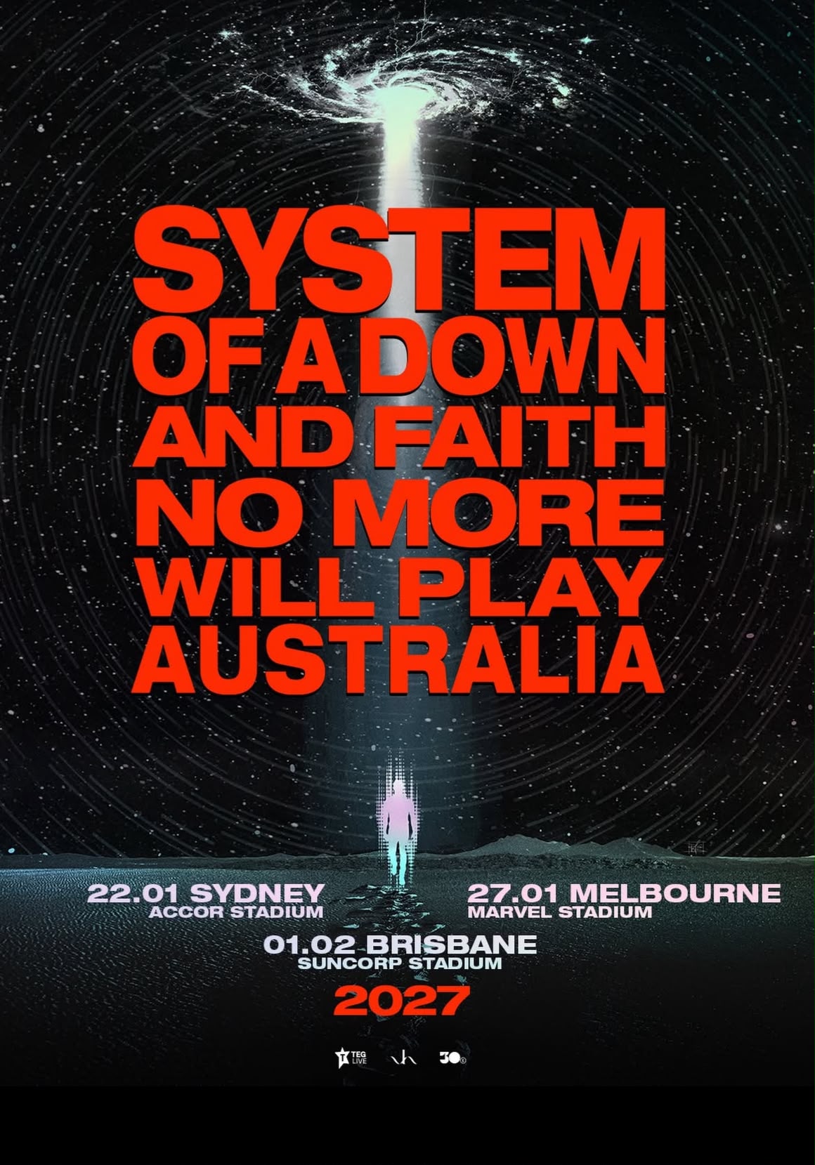 Sydney | SYSTEM OF A DOWN AND FAITH NO MORE Australia Tour 2027 | Accor Stadium