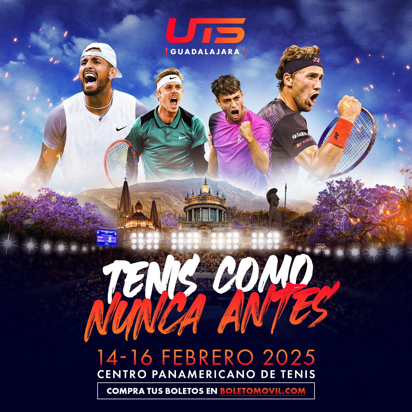 Ultimate Tennis Showdown(Guadalajara) 2025 | Zapopan: Tickets, Dates