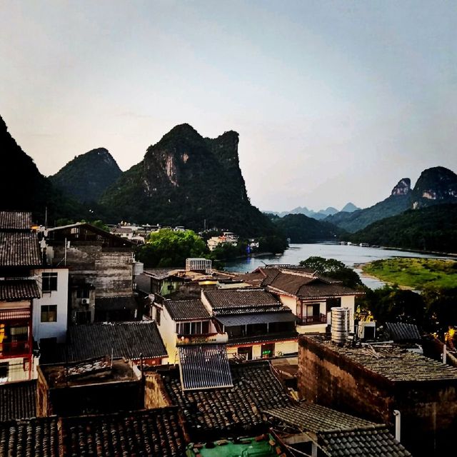 Rooftop bar in Yangshuo Old Town