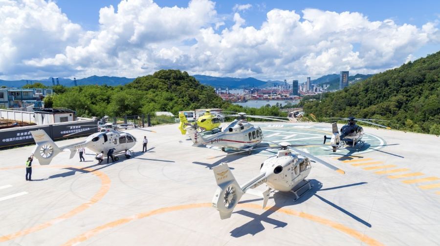 廣東深圳東部通航直升機飛行基地（大中華店）（鹽田店）【臻美海景/山海鹽田/見圳奇蹟·300米俯瞰深圳美景】