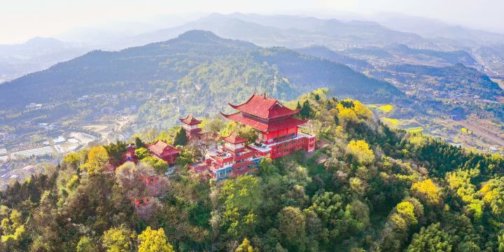 Nanchong Xishan Scenic Area - Wanjuanlou Scenic Area