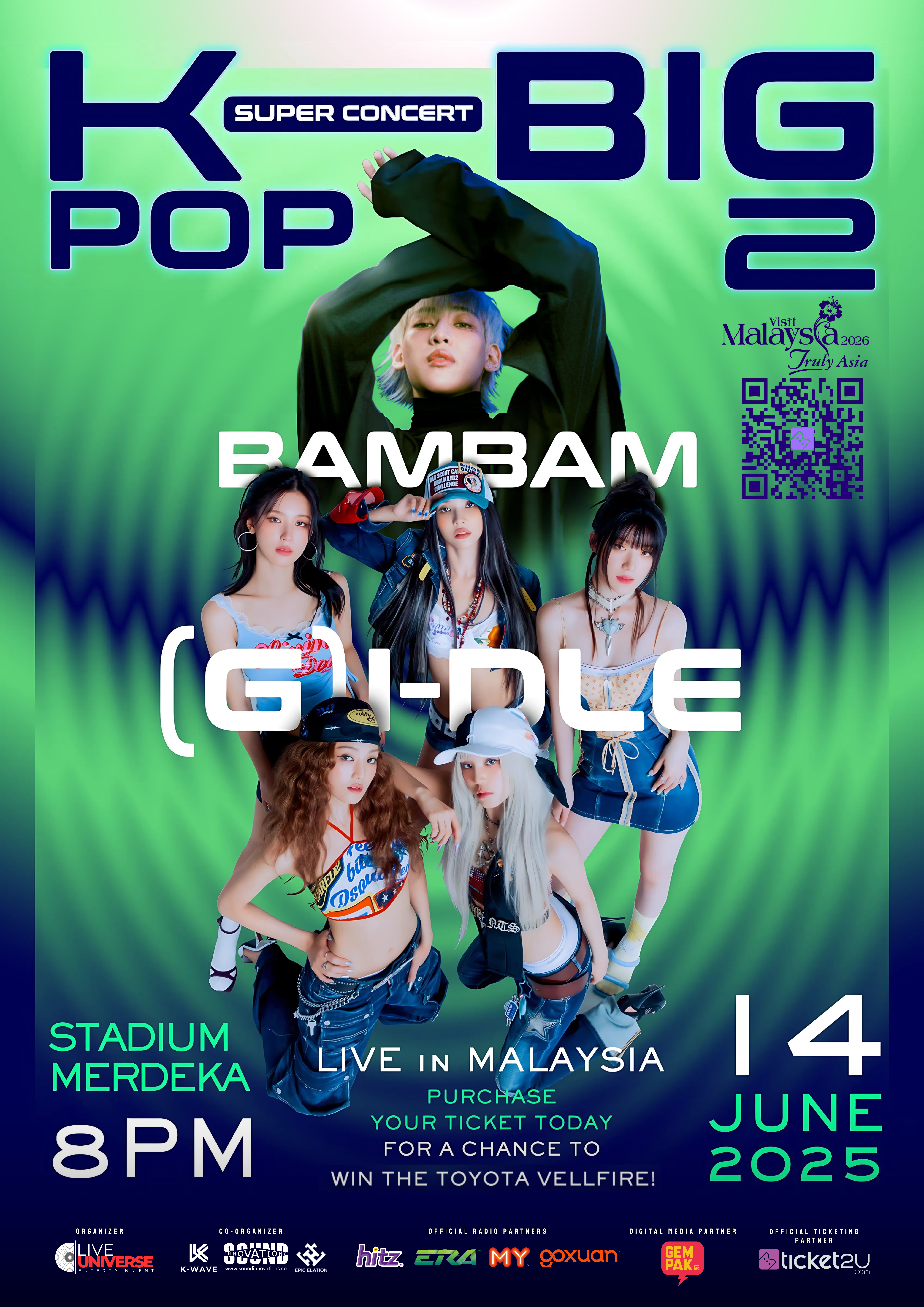 KPOP BIG 2 (G)I-DLE & BAMBAM | Stadium Merdeka