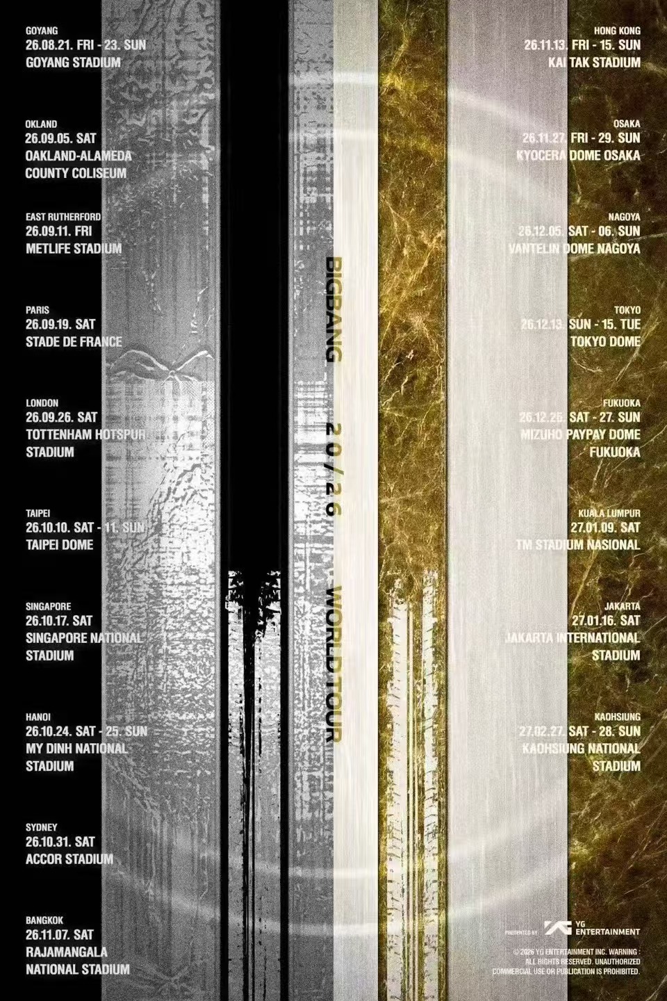 バンコク | ビッグバン ワールドツアー | ラチャマンカラ国立競技場