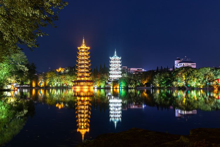 The Sun Pagoda And The Moon Pagoda