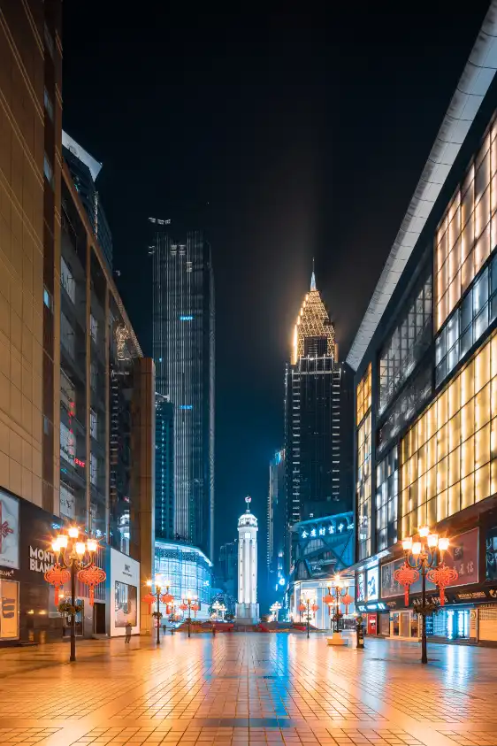 解放碑步行街附近的飯店