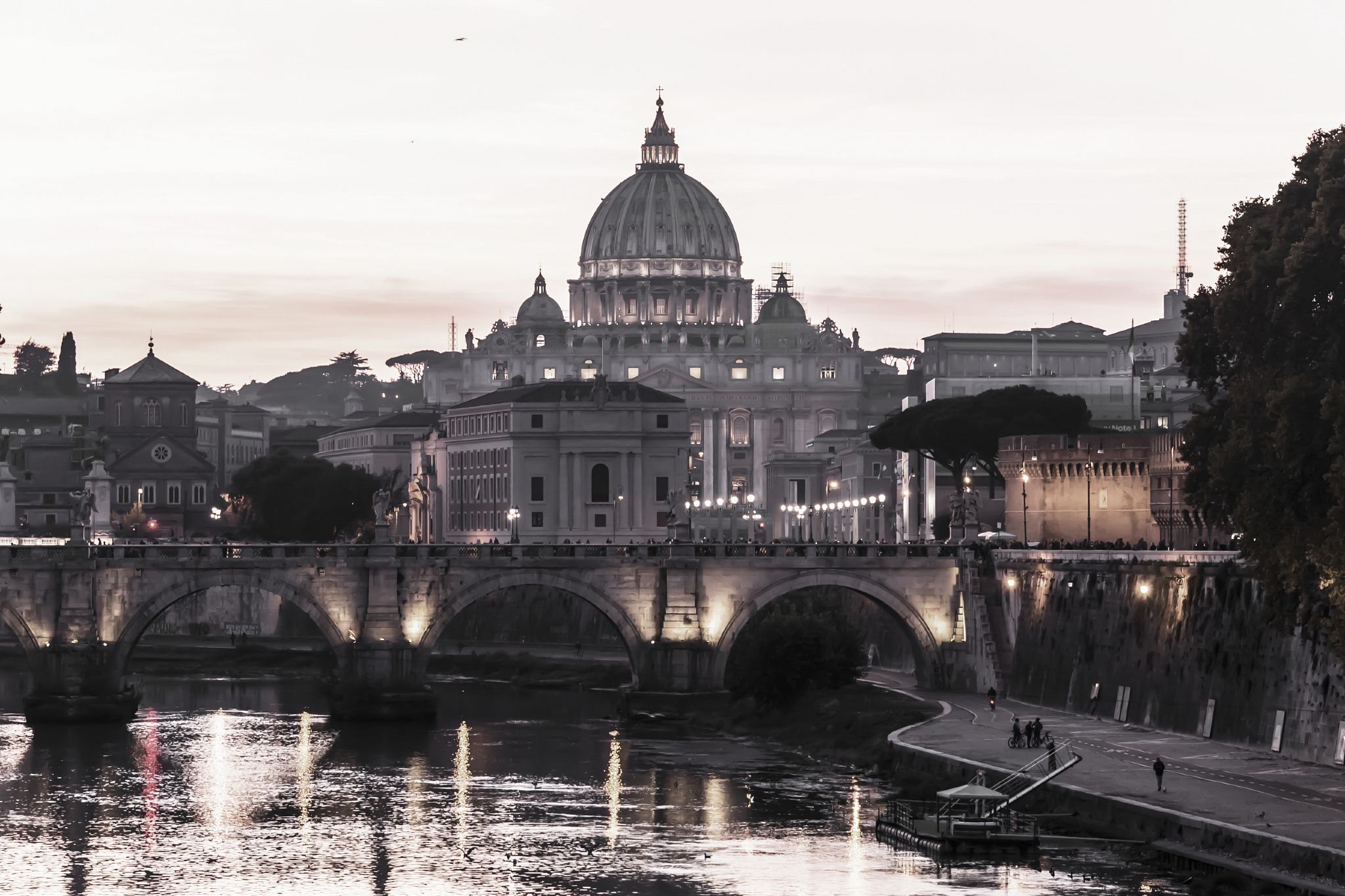 Galleria Borghese + Fontana di Trevi + Piazza di Spagna + Piazza Venezia + Castel Sant'Angelo