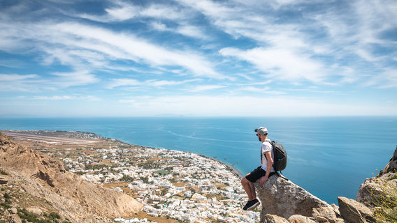 Hiking in Santorini