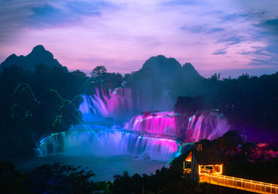 Detian Transnational Waterfall Night Tour