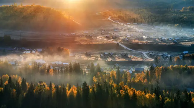 Sunrises in Burqin