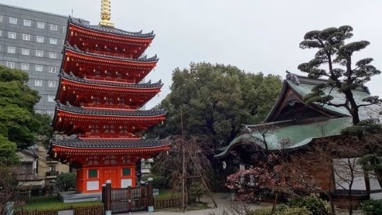 东长寺占地面积不大，不过东长寺拥有跟京都清水寺外形一样的红色