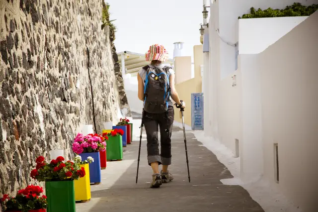 Hiking in Santorini