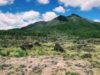 Hiking to an Indonesian mountain