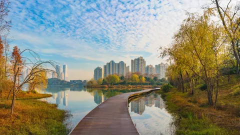 Songya Lake National Wetland Park attraction in Changsha