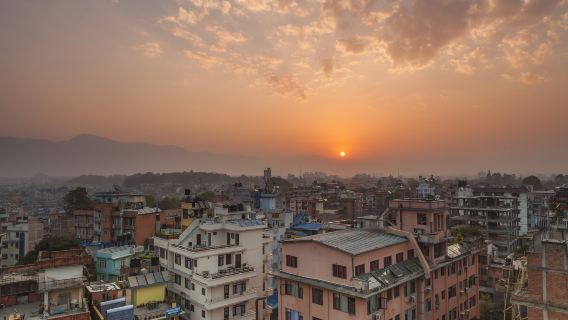 Sightseeing bei Sonnenaufgang in Kathmandu