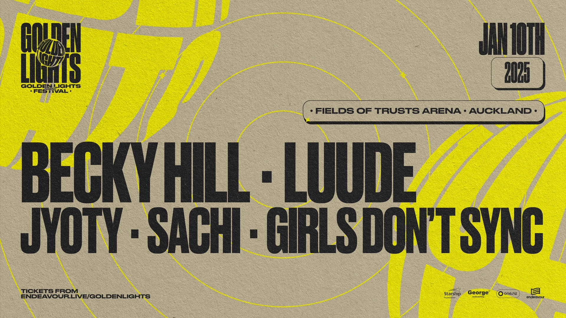 Golden Lights Music Festival 2025 | The Trusts Arena