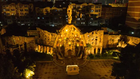 Stone Carving Park attraction in Deyang