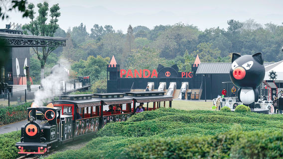 Panda Pig Two End Black International Ranch