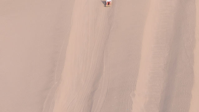 Sandboarding in Dunhuang