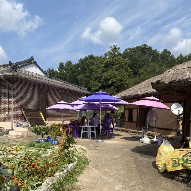 영주 무섬마을안 초가카페