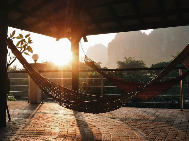 The yoga hotel in Vang Vieng 