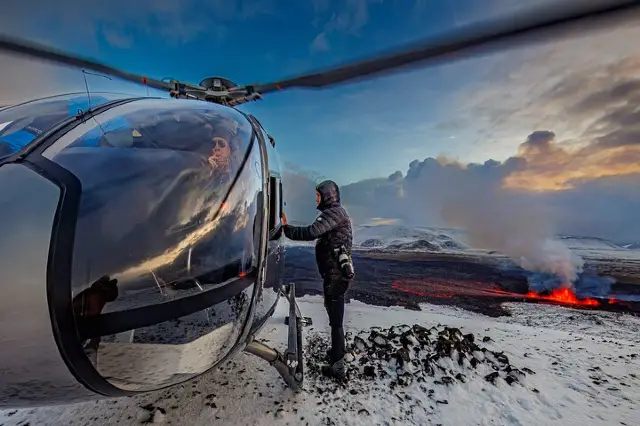 Helicopter experience in Reykjavik