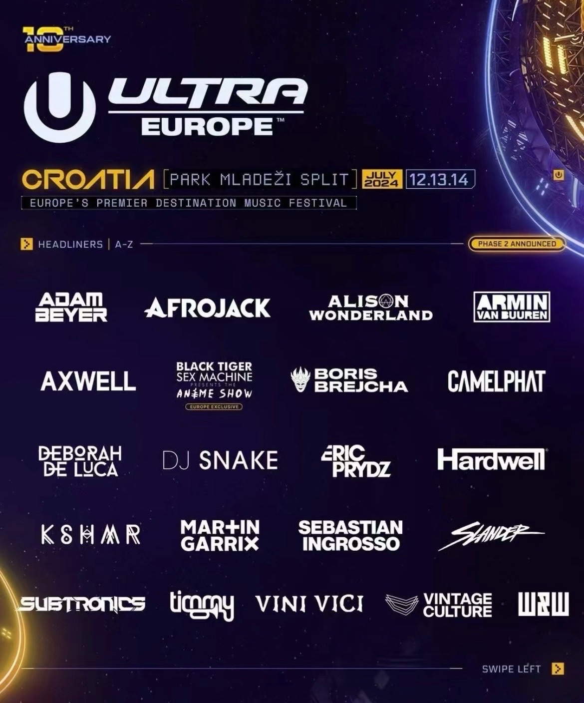 【克羅地亞】Ultra Europe電子音樂節 | 斯普利特