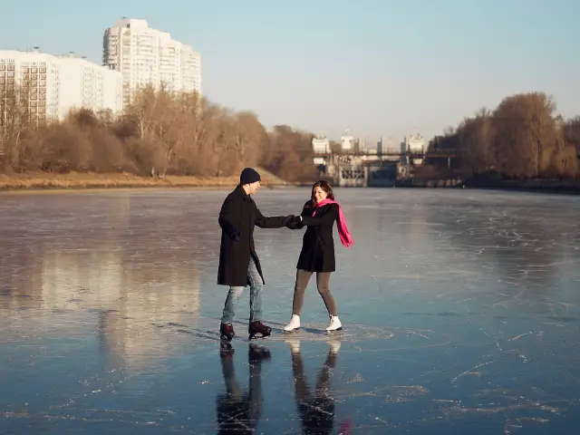 Ice Skating in Moscow
