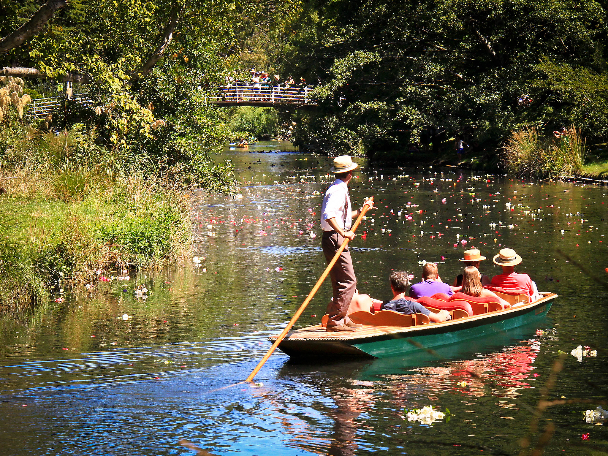 Punting On The Avon (Antigua Boat Sheds)