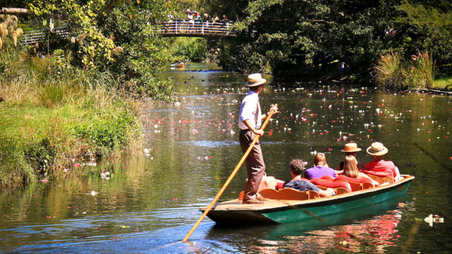 Punting On The Avon (Antigua Boat Sheds)
