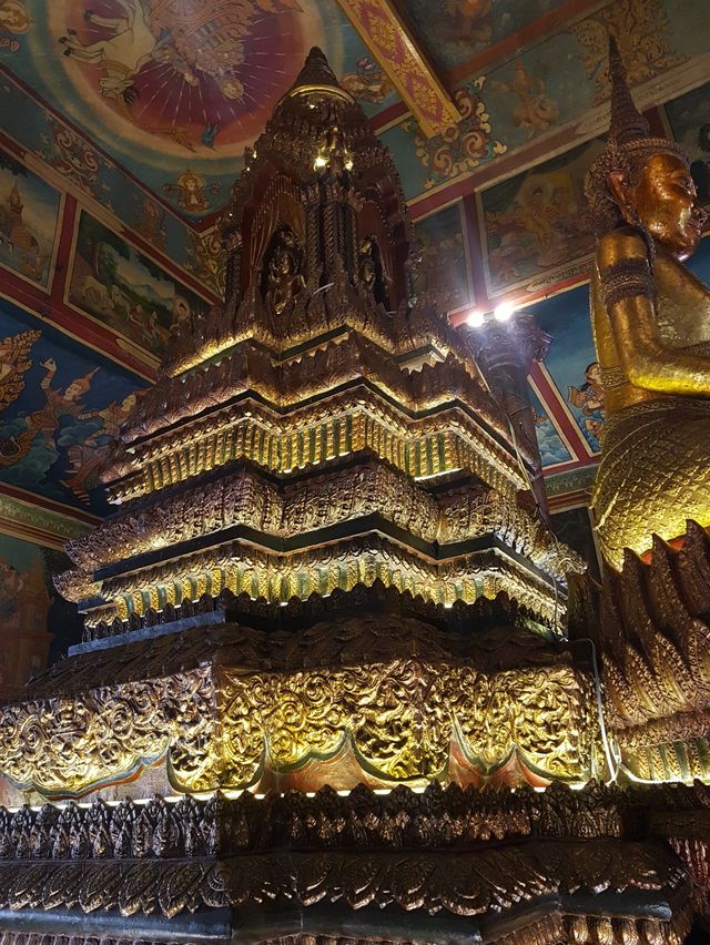 Hilltop temple in downtown Phnom Penh 