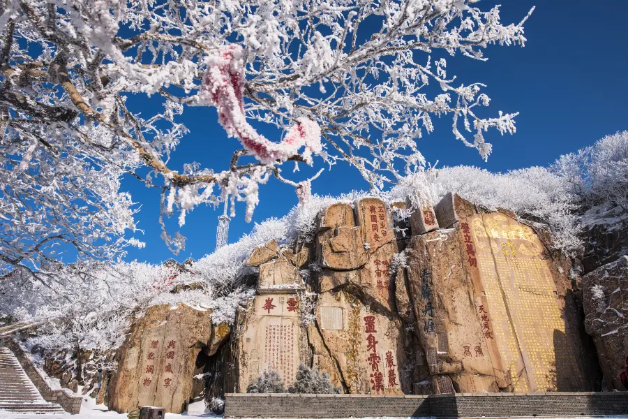 Inscribed Stones on Mount Tai of the Qin Dynasty