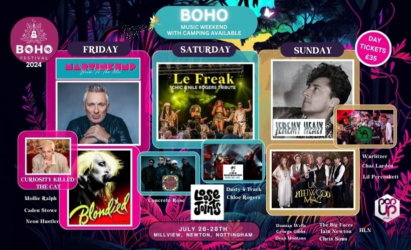【英國諾丁漢】BOHO FESTIVAL 2024音樂節 | 諾丁漢