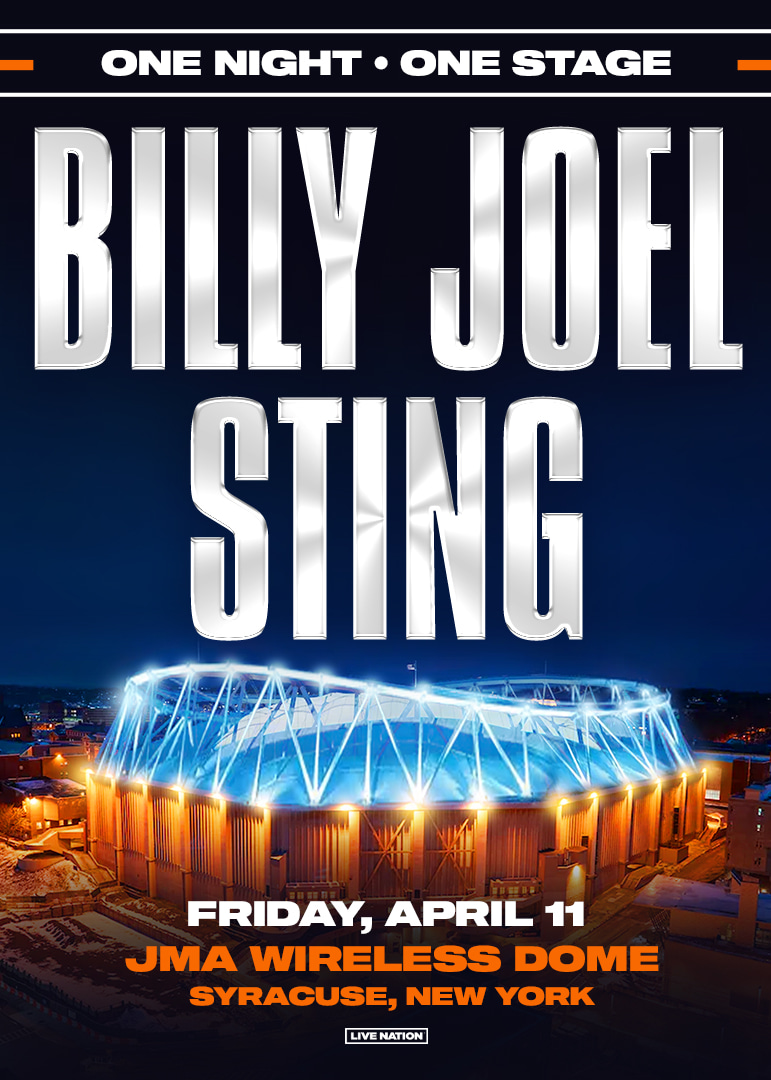 シラキュース | Billy Joel & Sting コンサート | キャリアー・ドーム