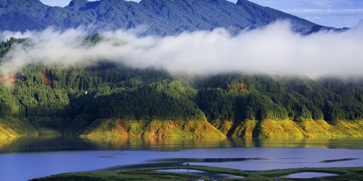 Elegant Woman Lake