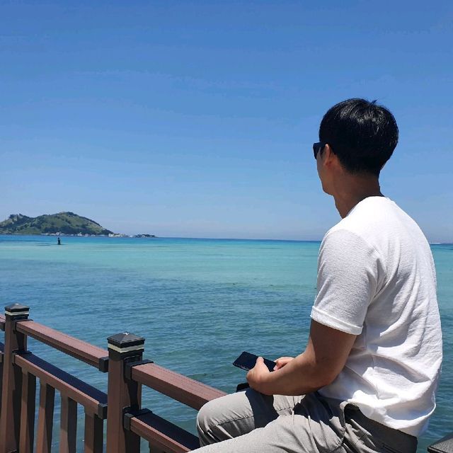 환상적 에메랄드 빛 바다, 해외인줄?