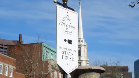 Freedom Trail attraction in Boston