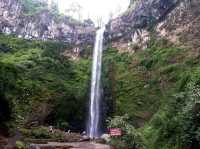 The beautiful waterfall in Malang