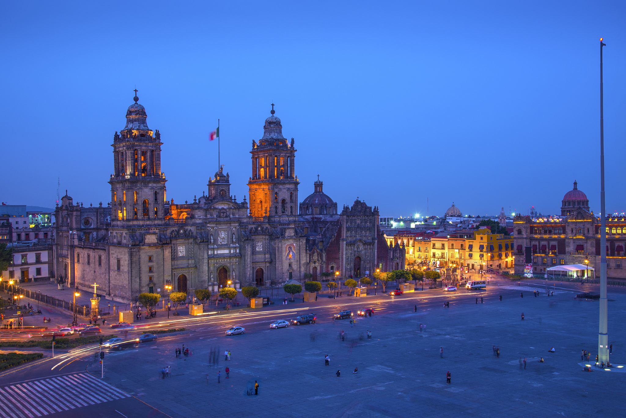 Mexico City Metropolitan Cathedral + National Museum of Anthropology + The Angel of Independence + Palacio de Bellas Artes