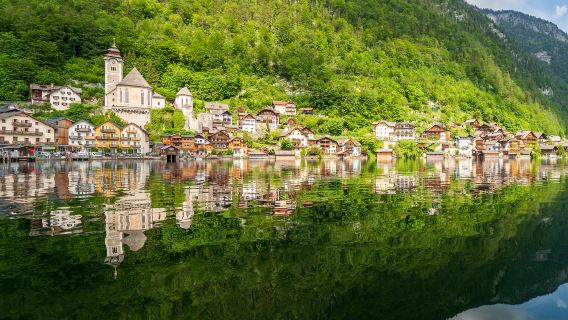 Fuschlsee + Salzkammergut view + Wolfgangsee Lake + Hallstatt