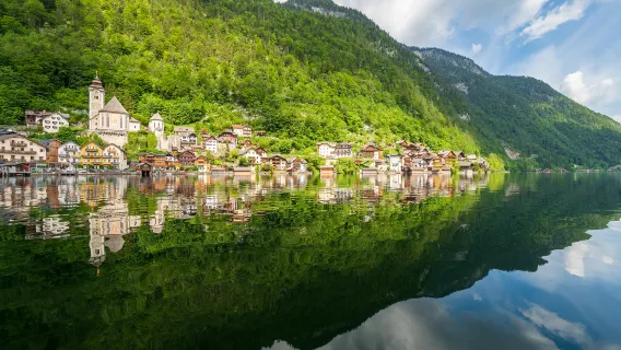 Fuschlsee + Salzkammergut view + Wolfgangsee Lake + Hallstatt