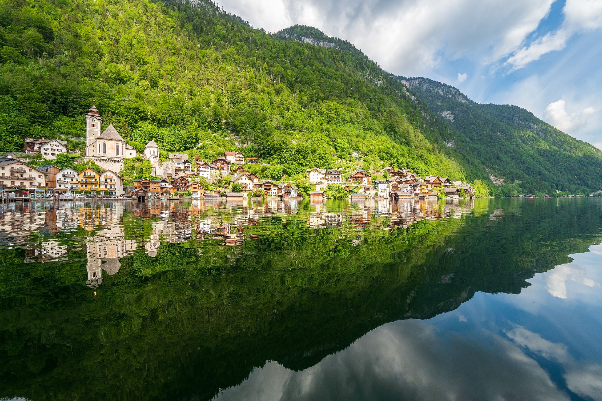 Fuschlsee + Salzkammergut view + Wolfgangsee Lake + Hallstatt