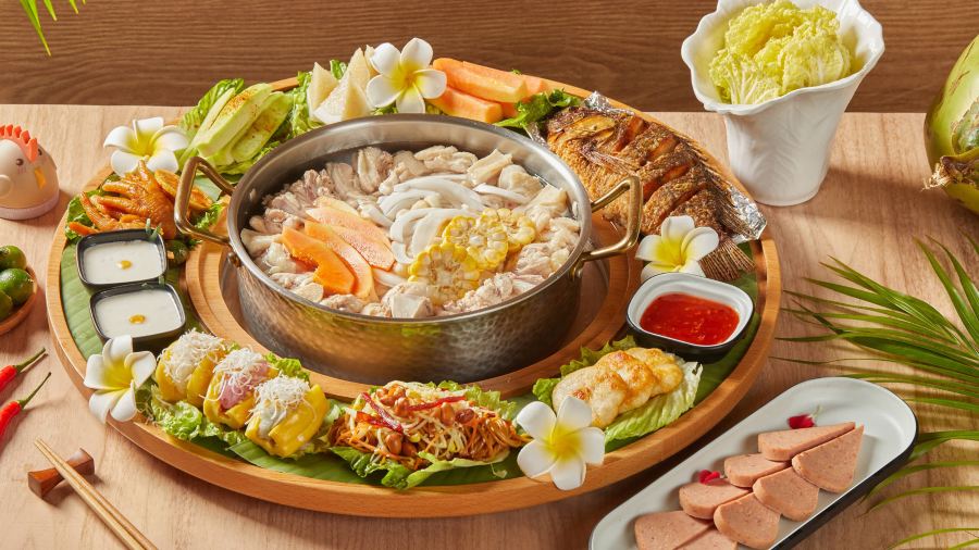 Chicken inside Coconut