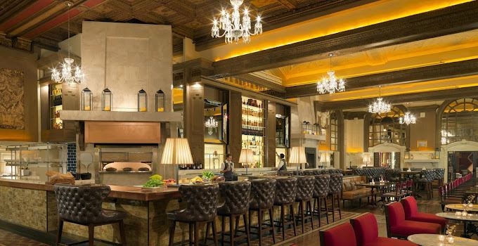 OAK Long Bar + Kitchen