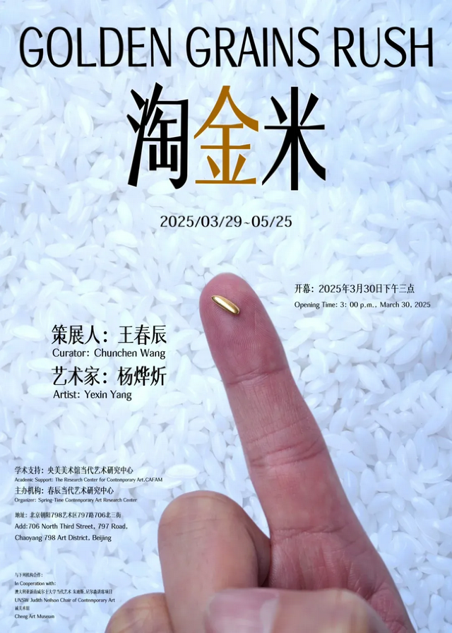 Artist Scatters 1,000 Golden Rice Grains, Invites Audience to Pan for Gold | 798 Art Zone