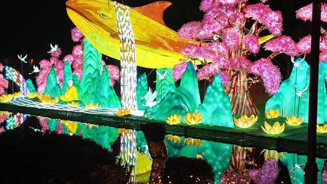 Shaoxing Xinchang Dafou Temple Chinese New Year Lantern Festival