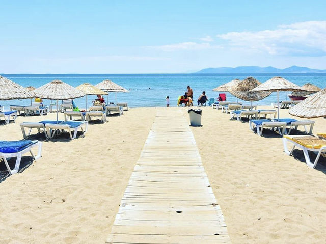 Nice beach on the Aegean Sea