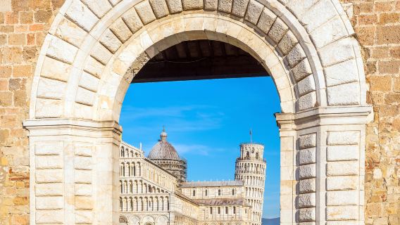 one-day tour of the Snopes Gallery, the Leaning Tower of Pisa, the Baptistery of St. John, and the Pisa Cathedral