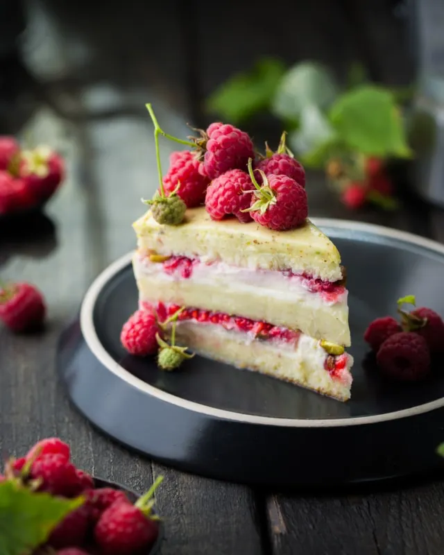 A delicious slice of cake